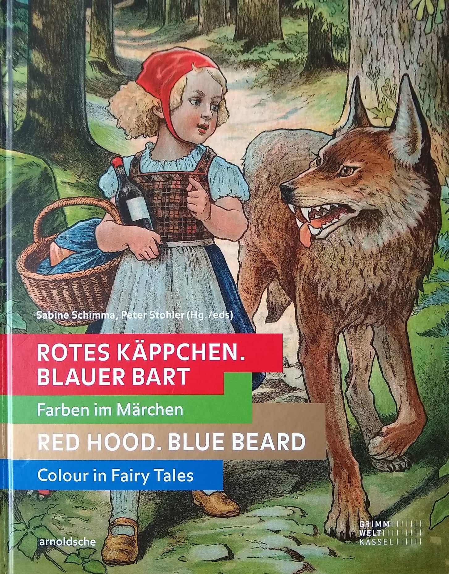 Red Hood Blue Beard Colour in Fairytale